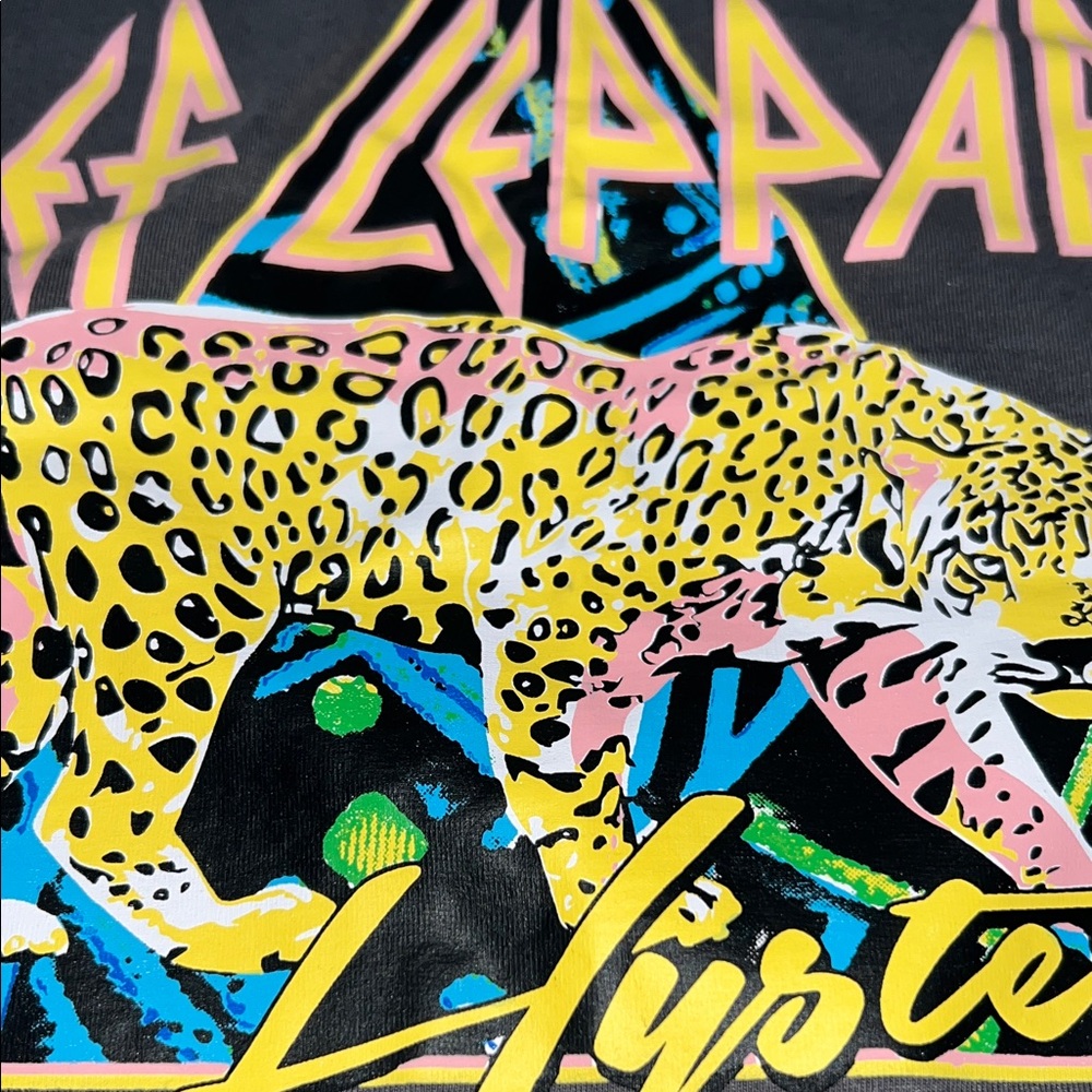 EUC - Def Leppard Charcoal T-Shirt - Picture 4 of 8
